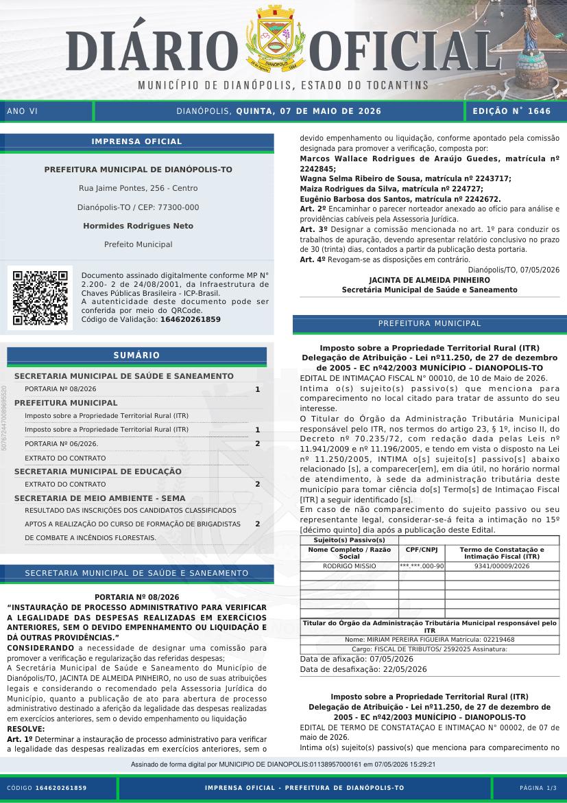 Capa da edição