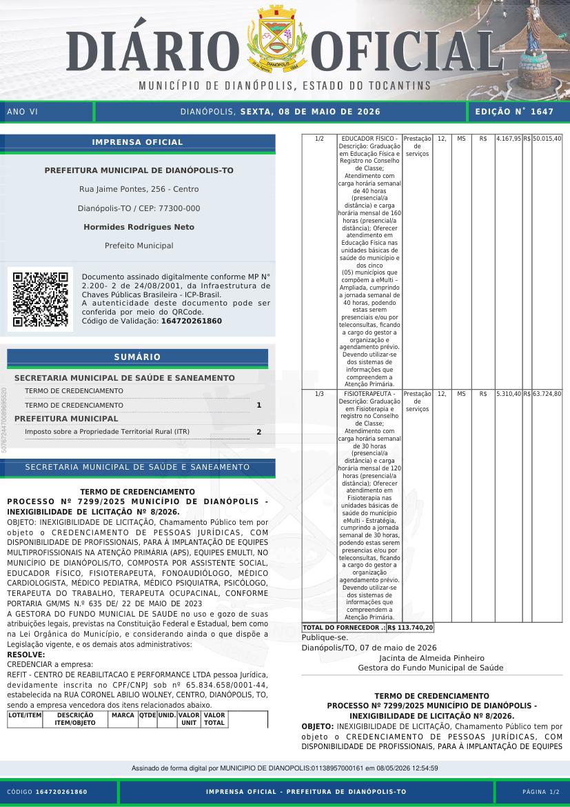 Capa da edição
