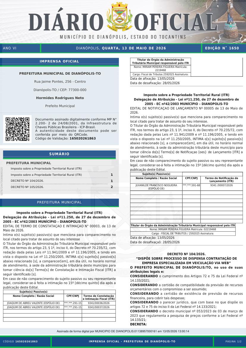 Capa da edição