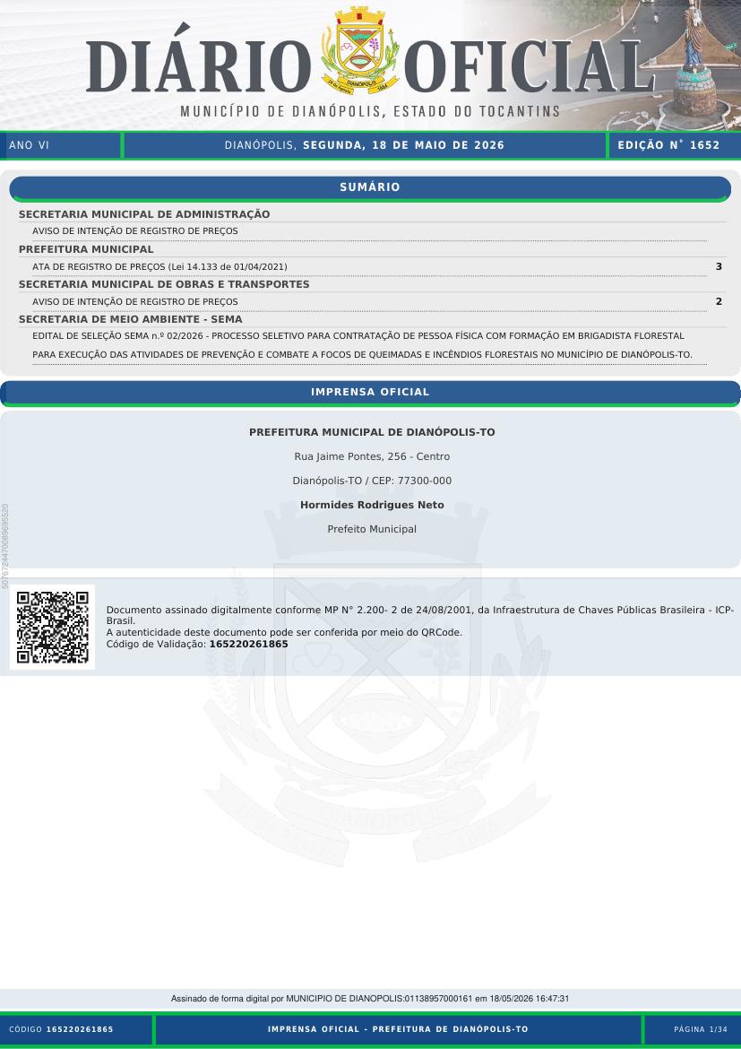 Capa da edição