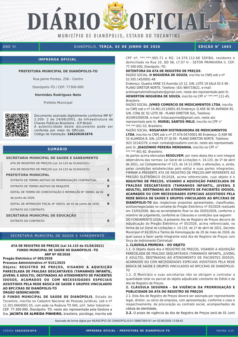 Capa da edição