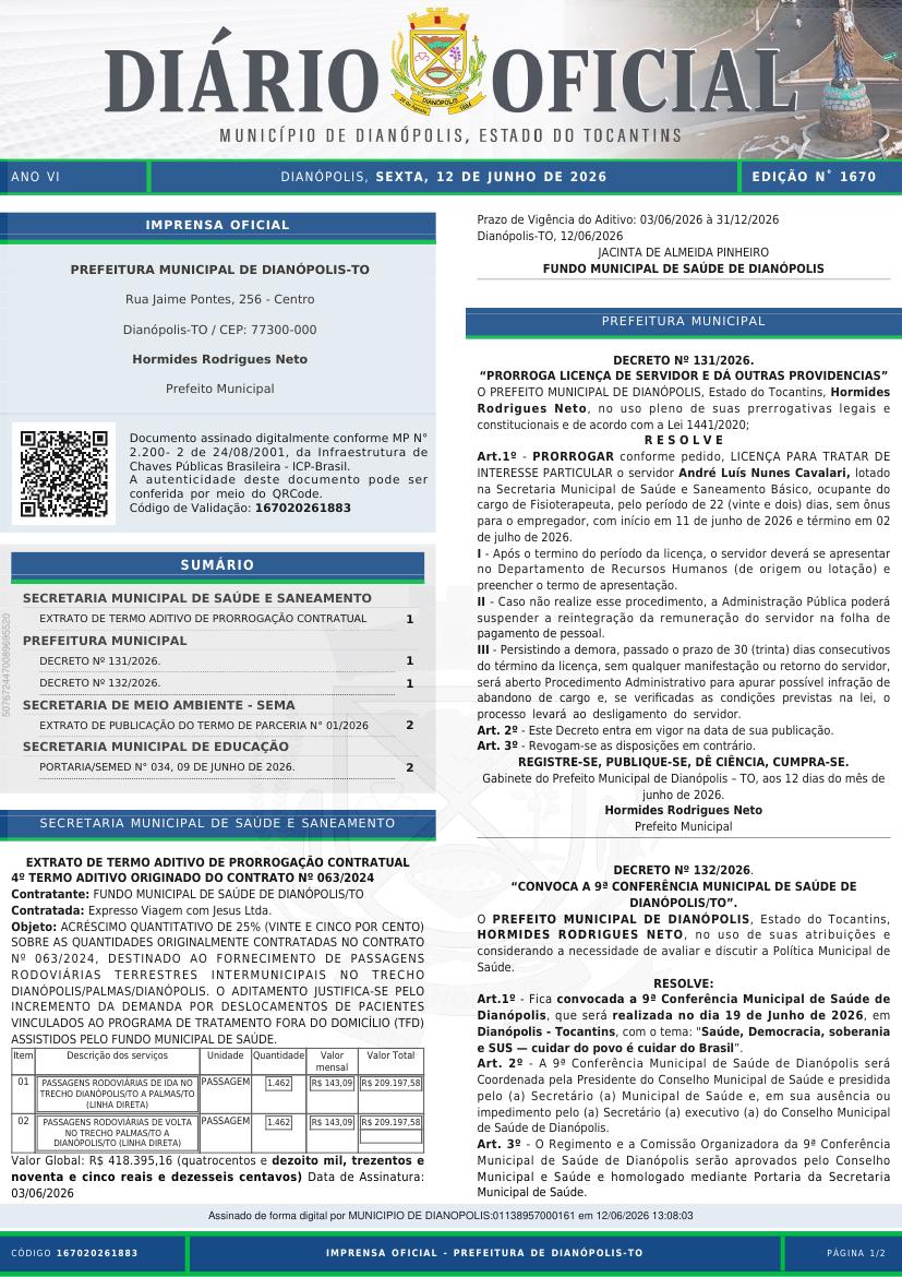 Capa da edição