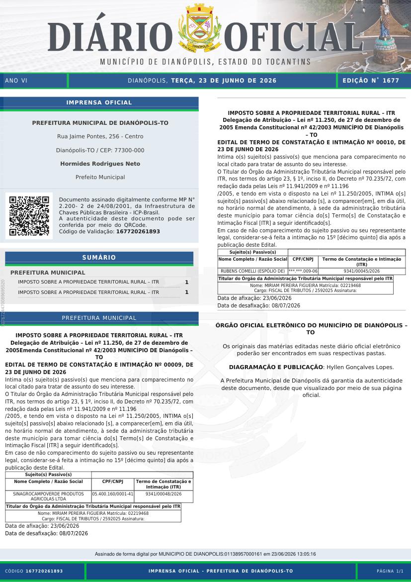 Capa da edição