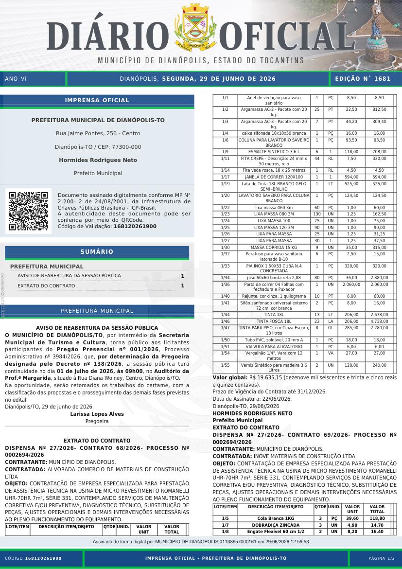 Capa da edição