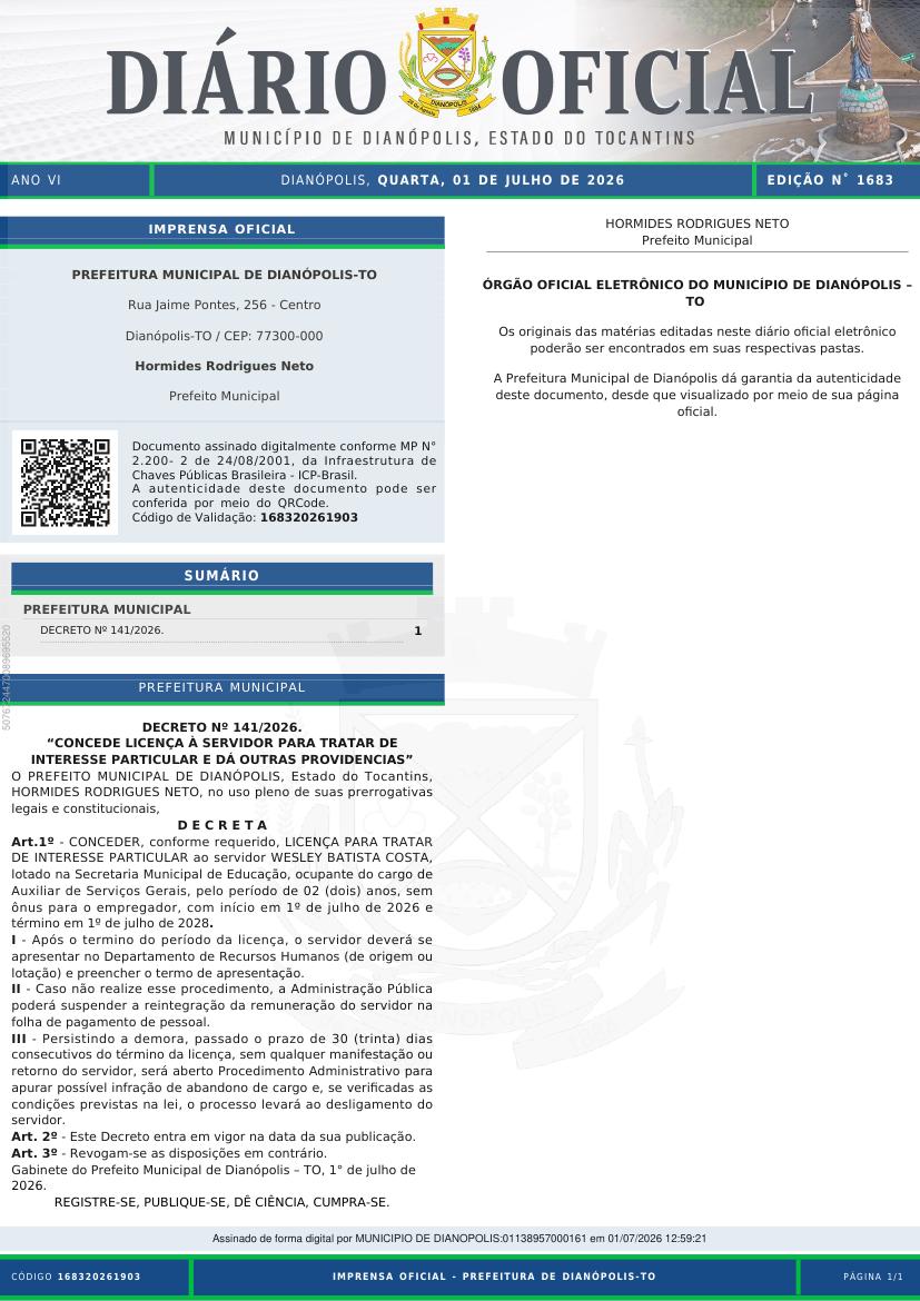 Capa da edição