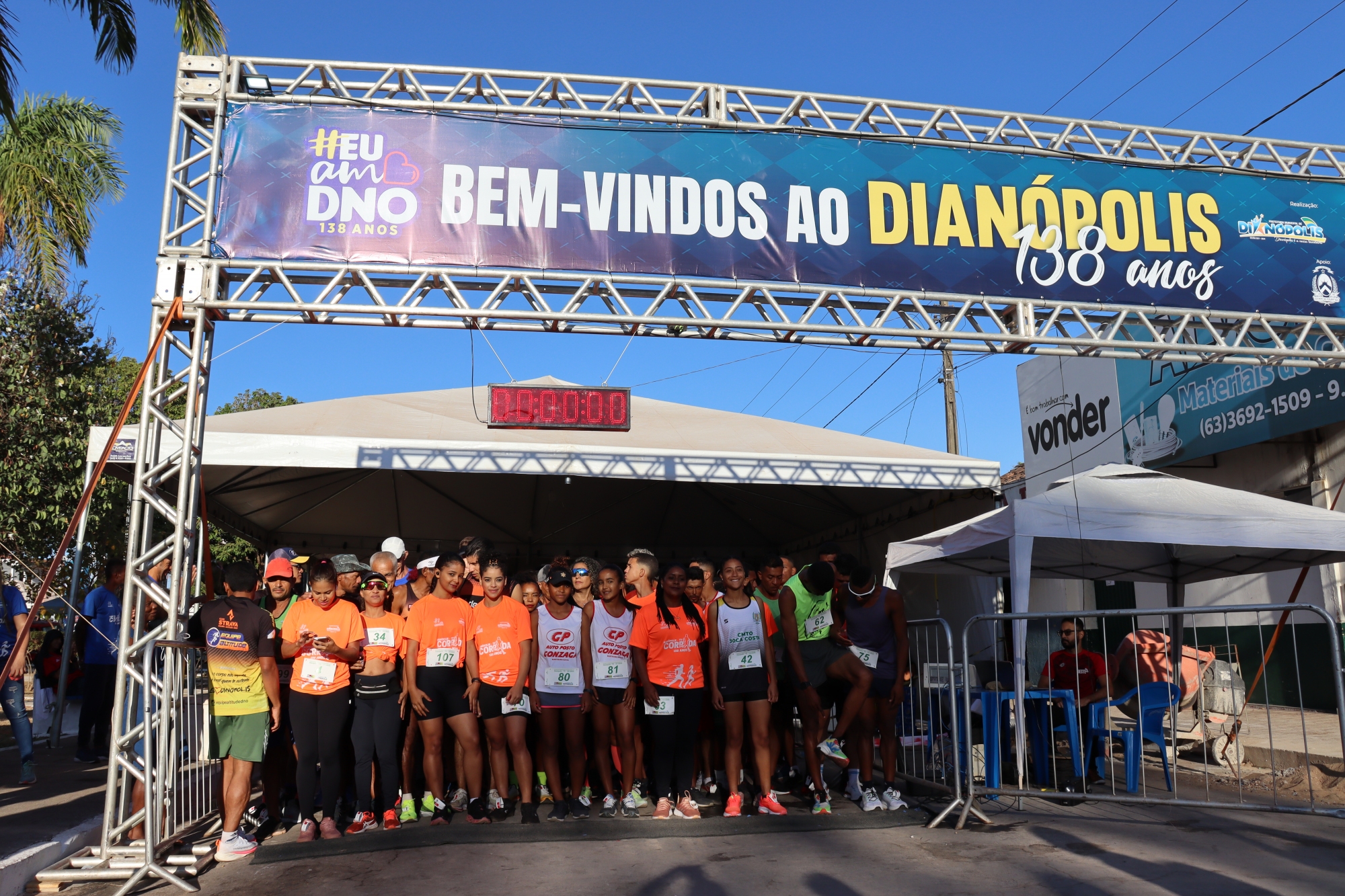 Corrida de rua em comemoração aos 138 de Dianópolis reúne atletas de várias cidades e estados
