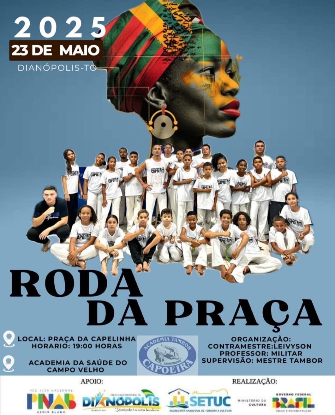 Projeto Roda da Praça é realizado na praça da Capelinha 
