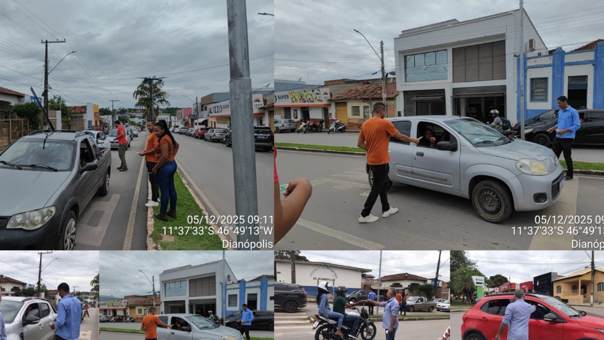 Dianópolis realiza Blitz Ambiental com foco na conscientização da população