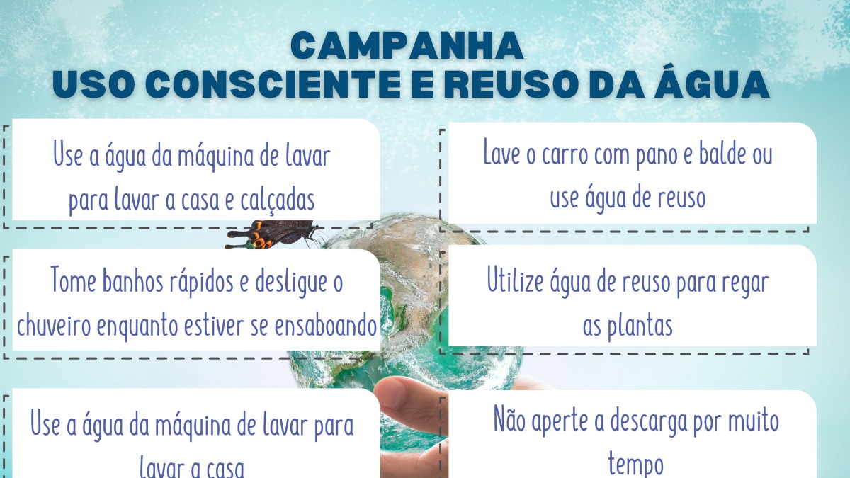 Prefeitura de Dianópolis reforça importância do uso consciente e do reúso da água durante a Semana do Meio Ambiente